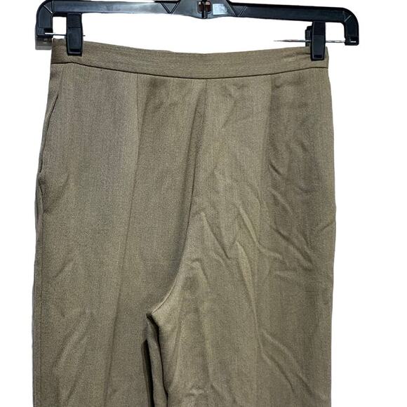 Vintage Size 8 Fully Lined Pleated Front Straight Leg Wool Blend Career Pants - Picture 4 of 5